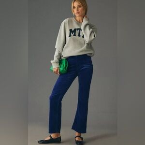 Anthropologie Pilcro The Yaya Mid-Rise Corduroy Crop Flare Jeans